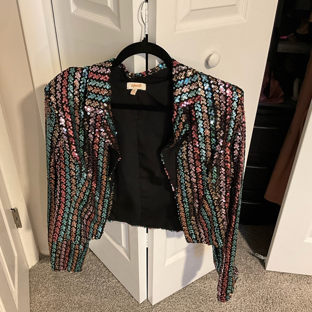 Vici Sequin Blazer - Picture 1 of 3
